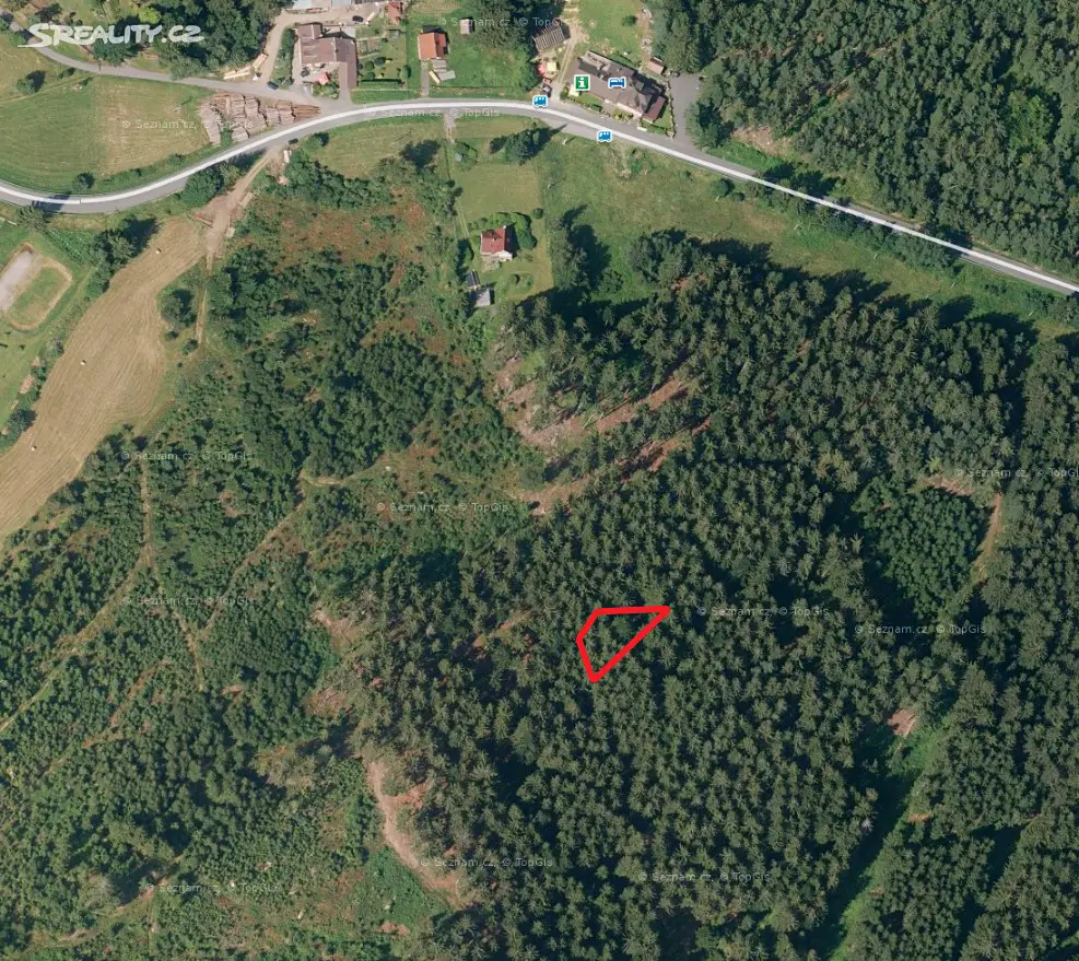 Prodej  lesa 507 m², Vacov - Benešova Hora, okres Prachatice