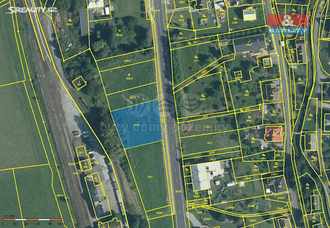 Prodej  stavebního pozemku 1 316 m², Třemešná, okres Bruntál