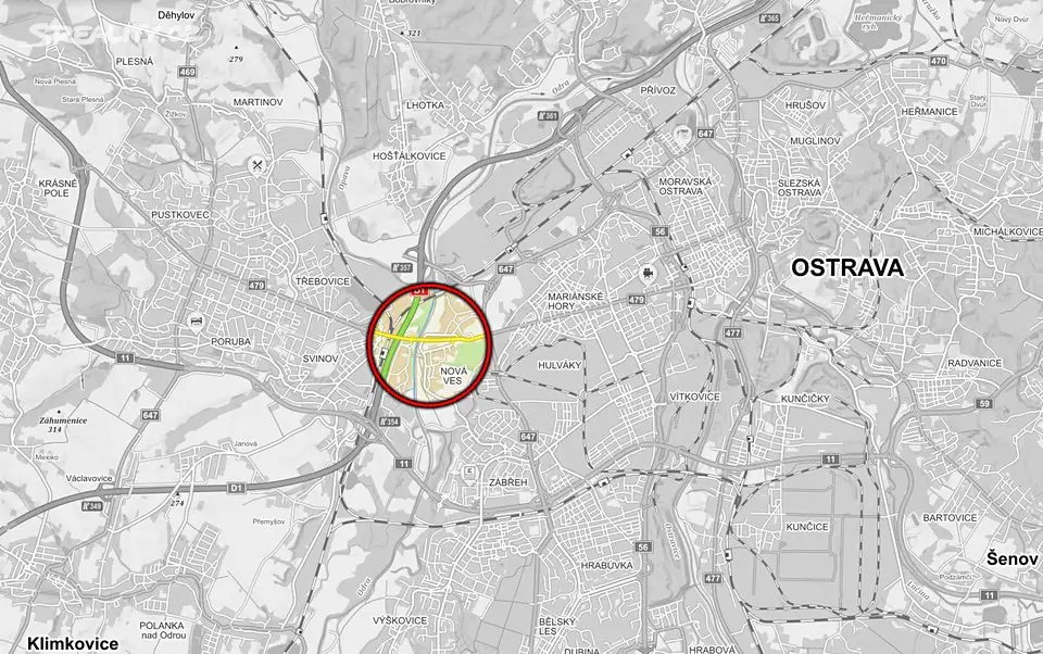 Prodej  pole 4 301 m², Ostrava - Třebovice, okres Ostrava-město
