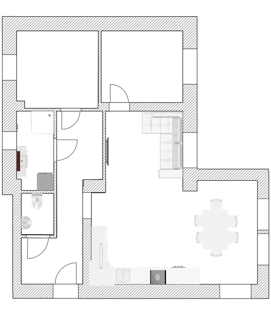 Pronájem bytu 3+kk 60 m², V kruhovce, Davle