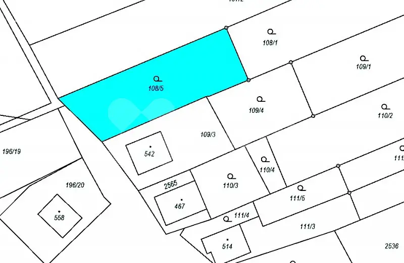 Prodej  stavebního pozemku 981 m², Březová, okres Uherské Hradiště