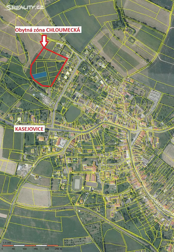 Prodej  stavebního pozemku 1 000 m², Kasejovice, okres Plzeň-jih