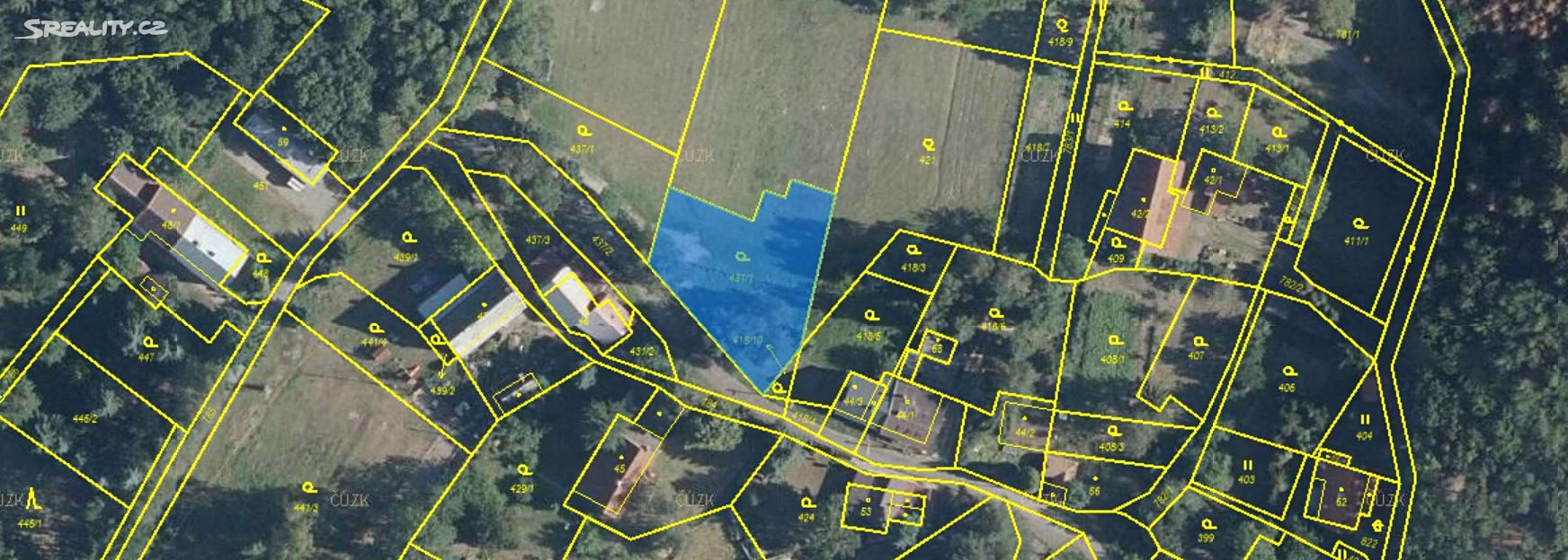 Prodej  stavebního pozemku 894 m², Liběšice - Jeleč, okres Litoměřice