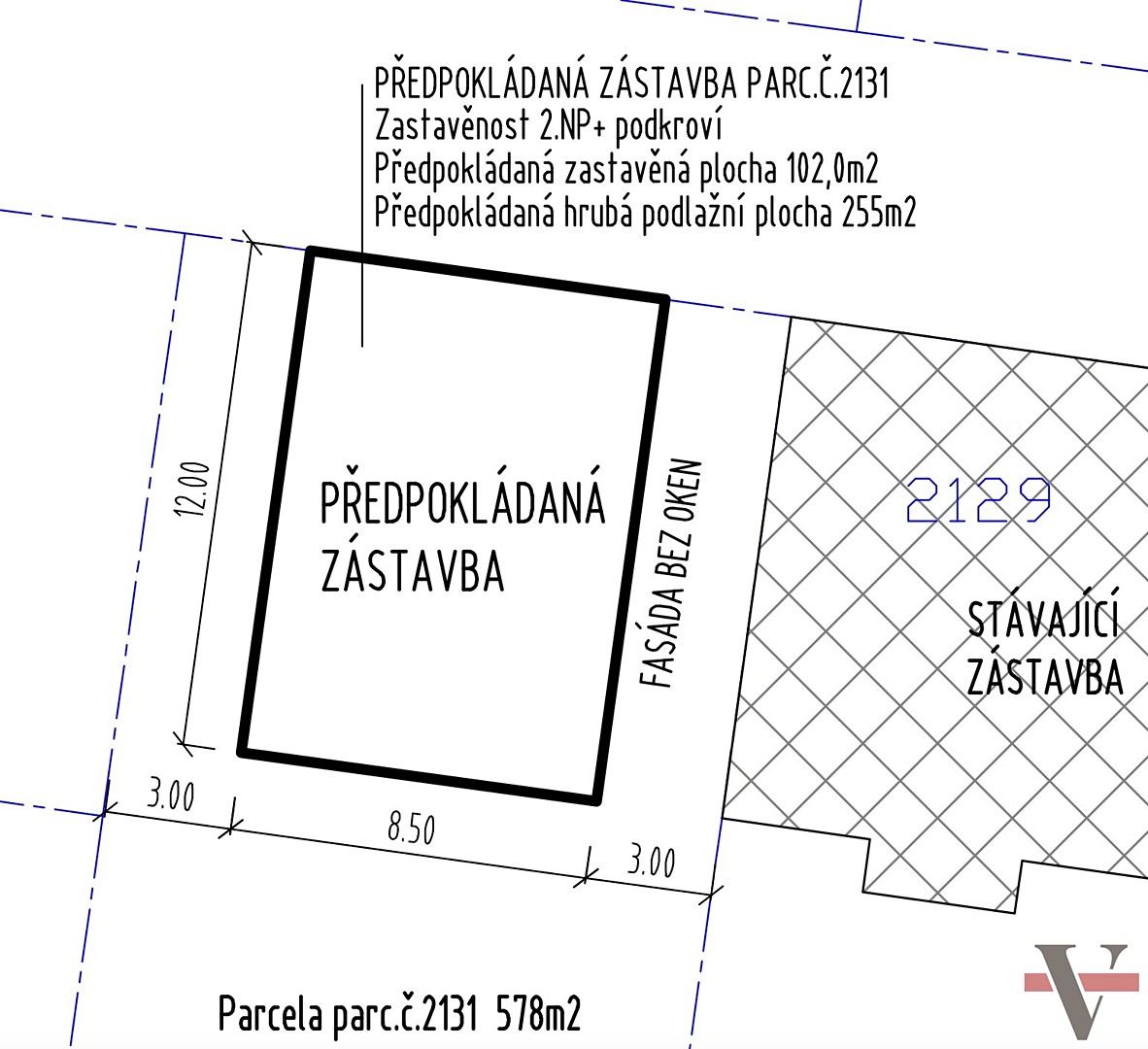 Prodej  stavebního pozemku 578 m², Praha 6
