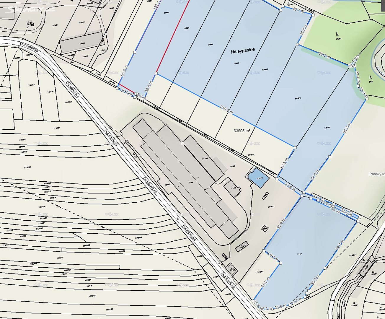 Prodej  komerčního pozemku 60 000 m², Dubějovická, Trhový Štěpánov