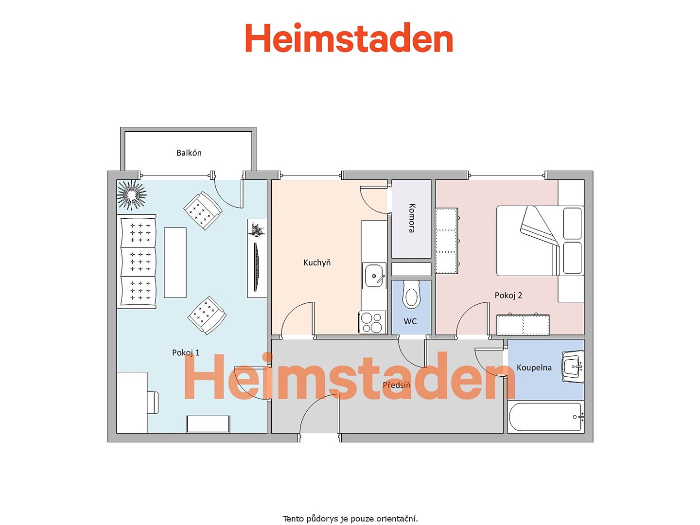 Pronájem bytu 2+1 55 m², Einsteinova, Karviná - Hranice