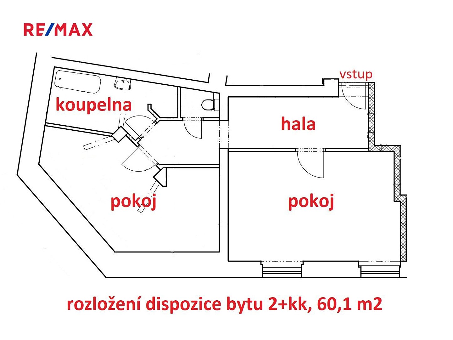 Pronájem bytu 2+kk 60 m², Dolní, Havlíčkův Brod