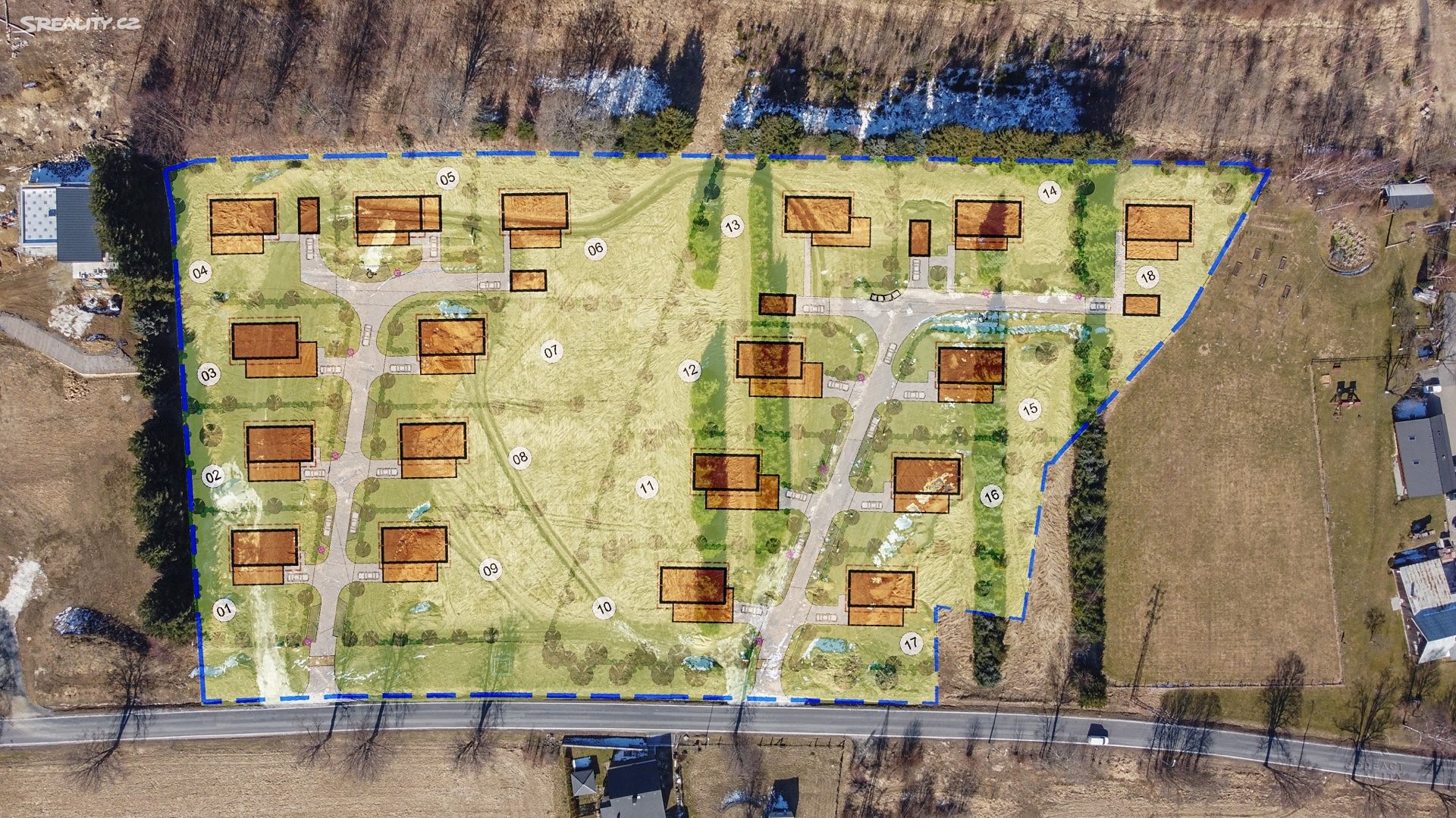 Prodej  stavebního pozemku 1 161 m², Lipovská, Jeseník
