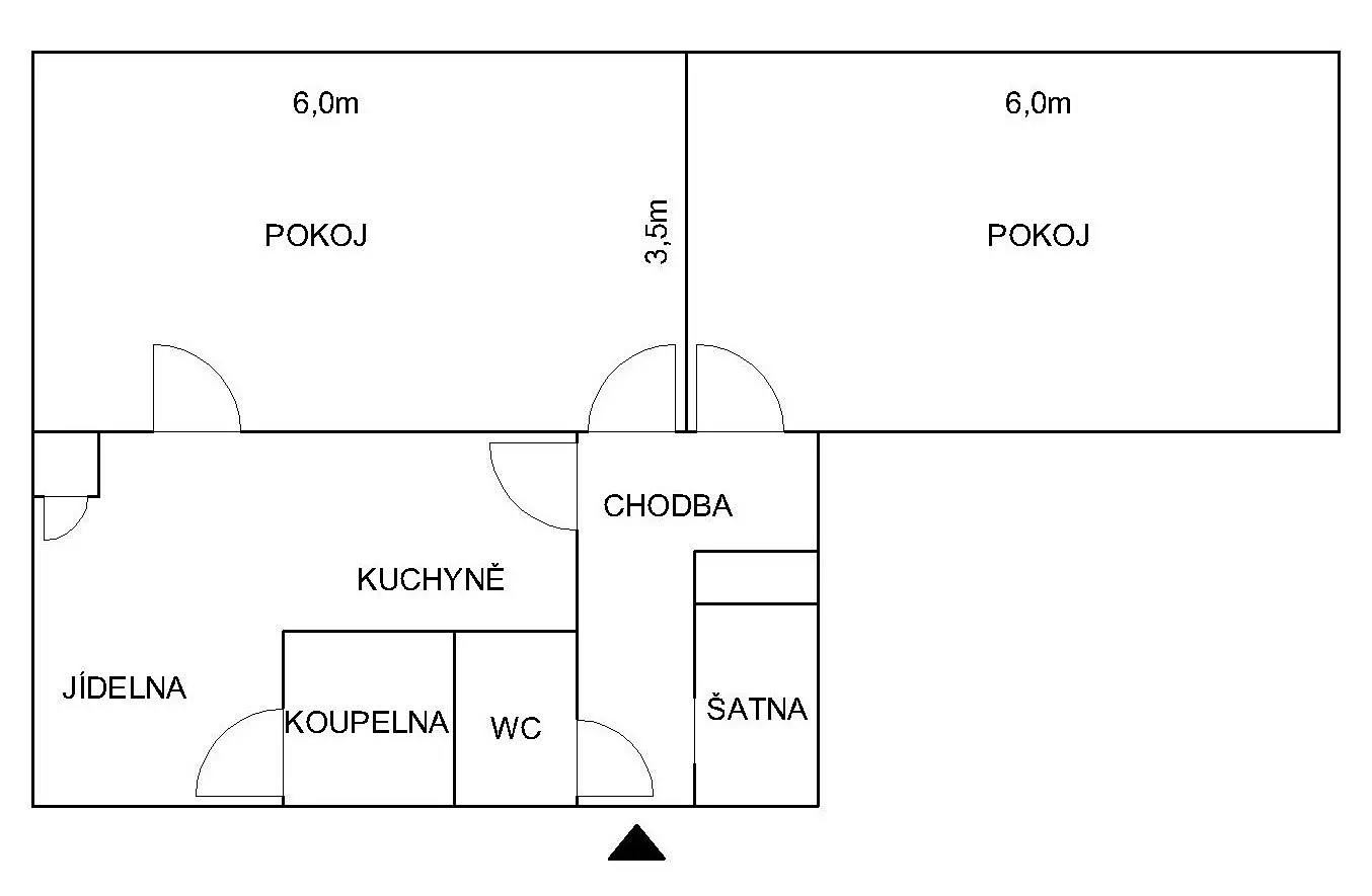 Pronájem bytu 2+1 70 m², Kijevská, Svitavy - Předměstí