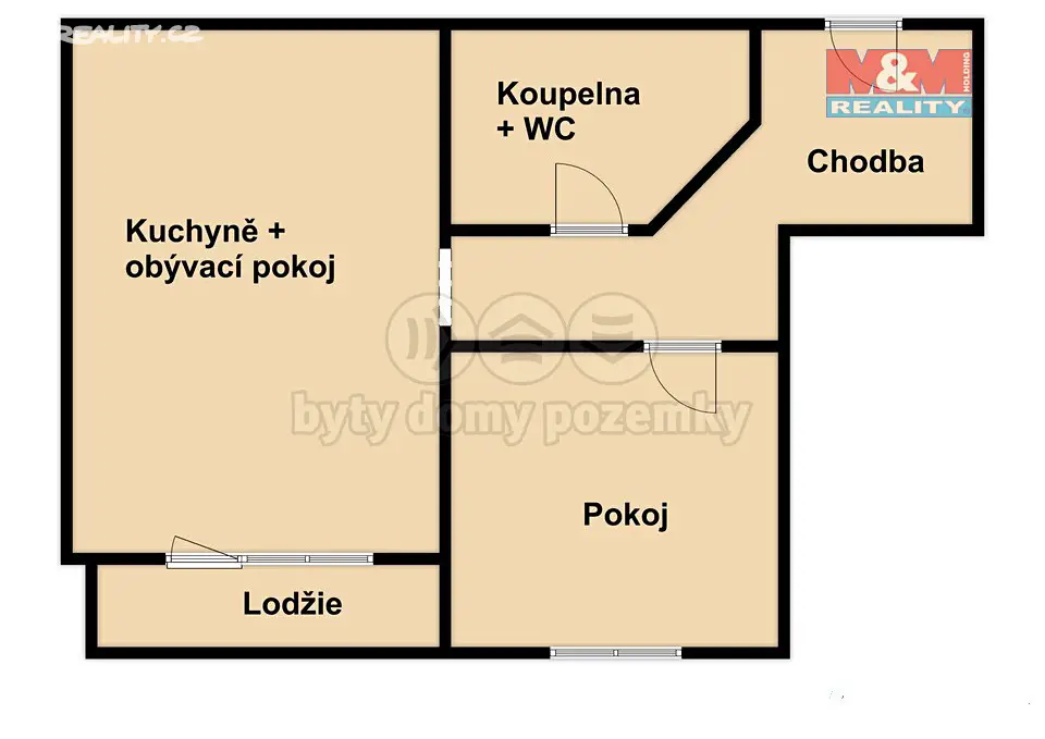 Prodej bytu 2+kk 41 m², Sofijská, Tábor