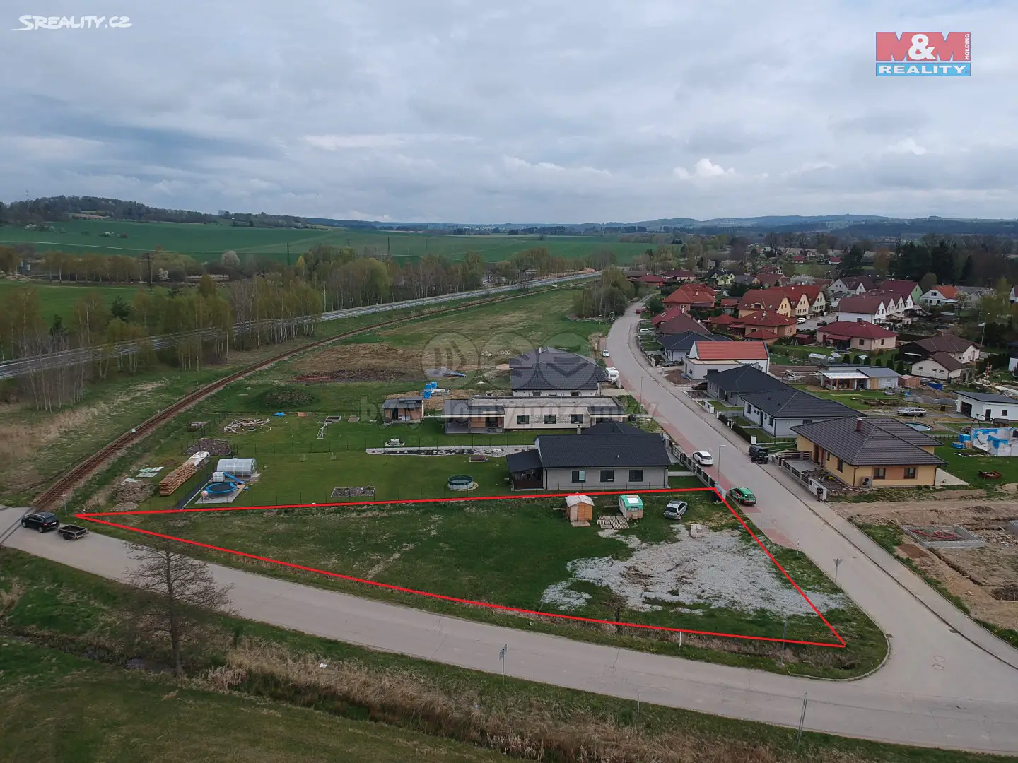 Prodej  stavebního pozemku 1 224 m², Nová Včelnice, okres Jindřichův Hradec