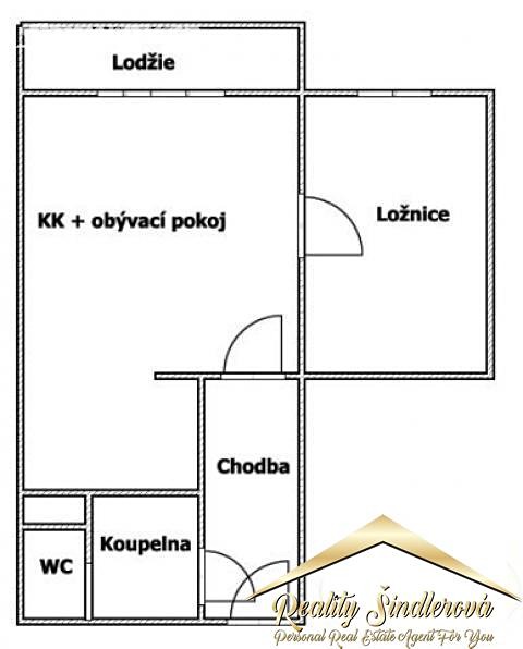 Pronájem bytu 2+kk 36 m², Sladovní, Kojetín - Kojetín I-Město