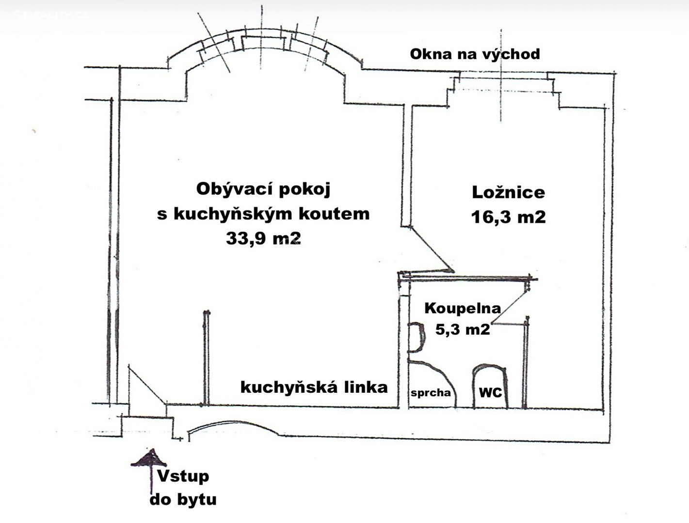 Pronájem bytu 2+kk 55 m², Vítkova, Praha 8 - Karlín