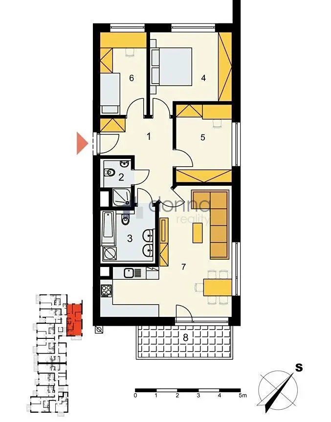 Pronájem bytu 4+kk 85 m², Sicherova, Praha 9 - Kyje