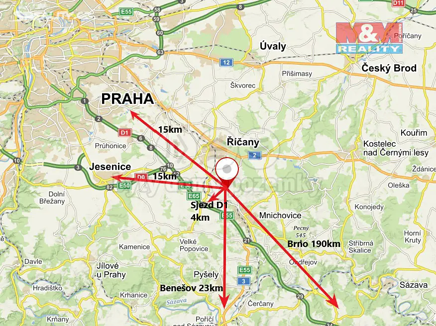 Prodej  stavebního pozemku 450 m², Všestary, okres Praha-východ
