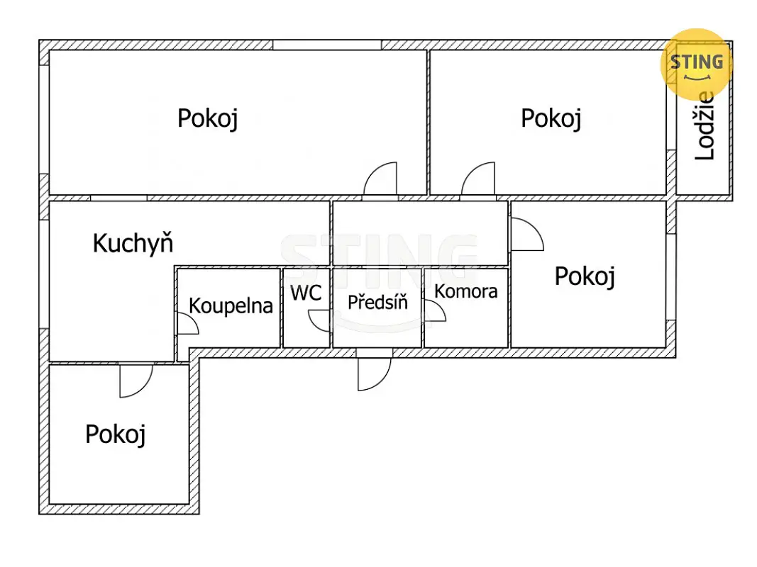 Prodej bytu 4+1 75 m², Prievidzská, Šumperk