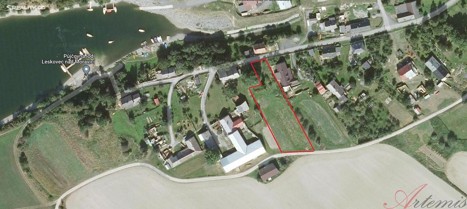 Prodej  stavebního pozemku 2 747 m², Leskovec nad Moravicí, okres Bruntál