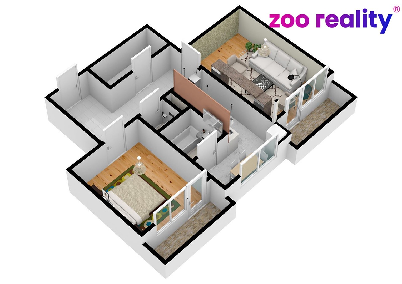 Prodej bytu 2+1 69 m², Přílucká, Zlín - Příluky