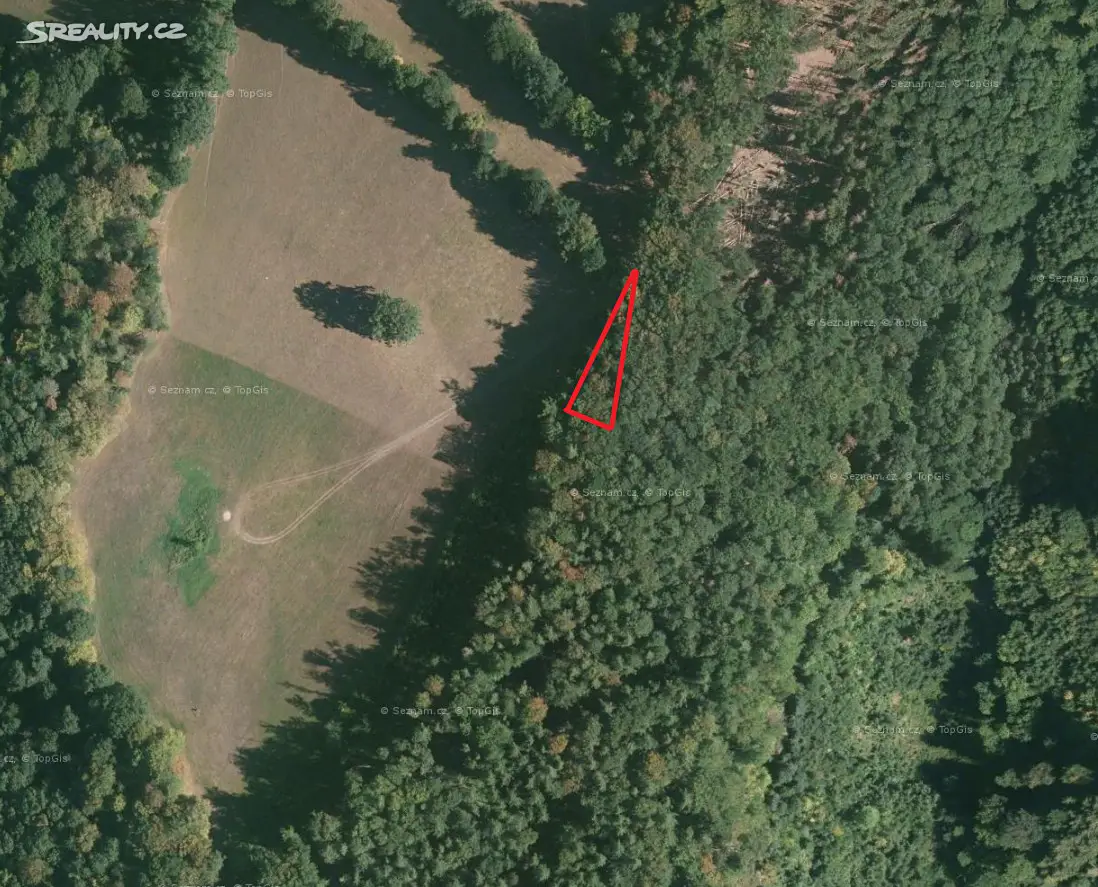 Prodej  lesa 575 m², Tvrdkov - Mirotínek, okres Bruntál
