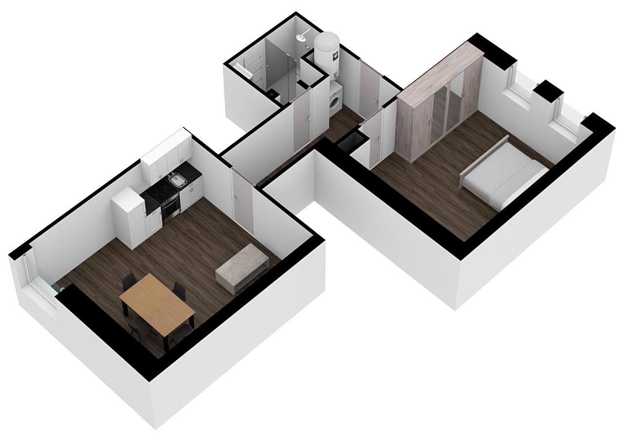 Pronájem bytu 2+kk 49 m², Jižní, Dýšina