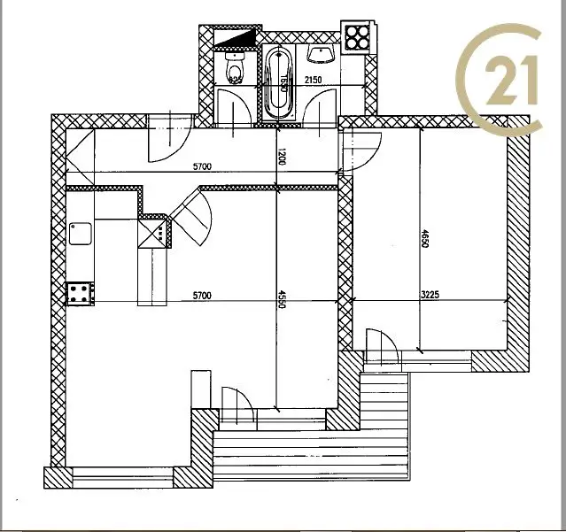 Pronájem bytu 2+kk 56 m², Pod Zahrady, Přezletice