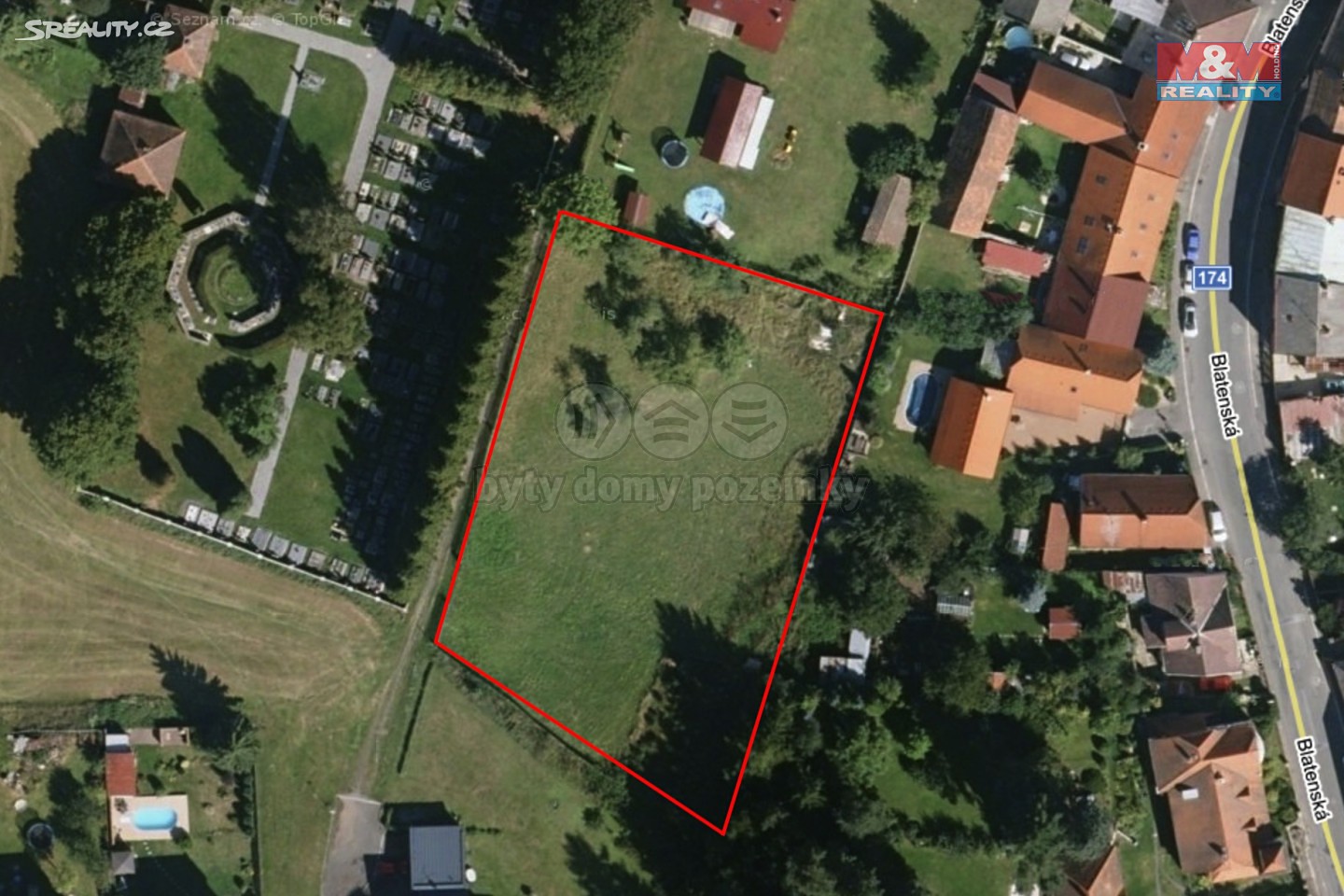 Prodej  stavebního pozemku 3 089 m², Březnice, okres Příbram