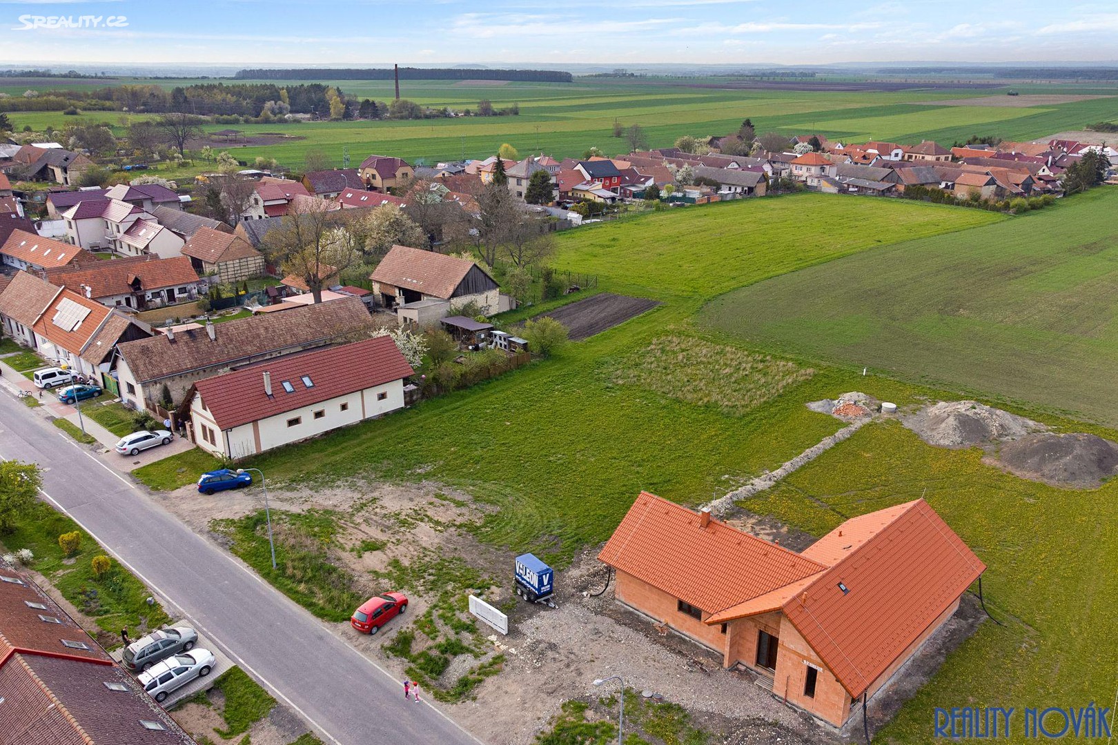 Prodej  stavebního pozemku 1 319 m², Opočnice, okres Nymburk