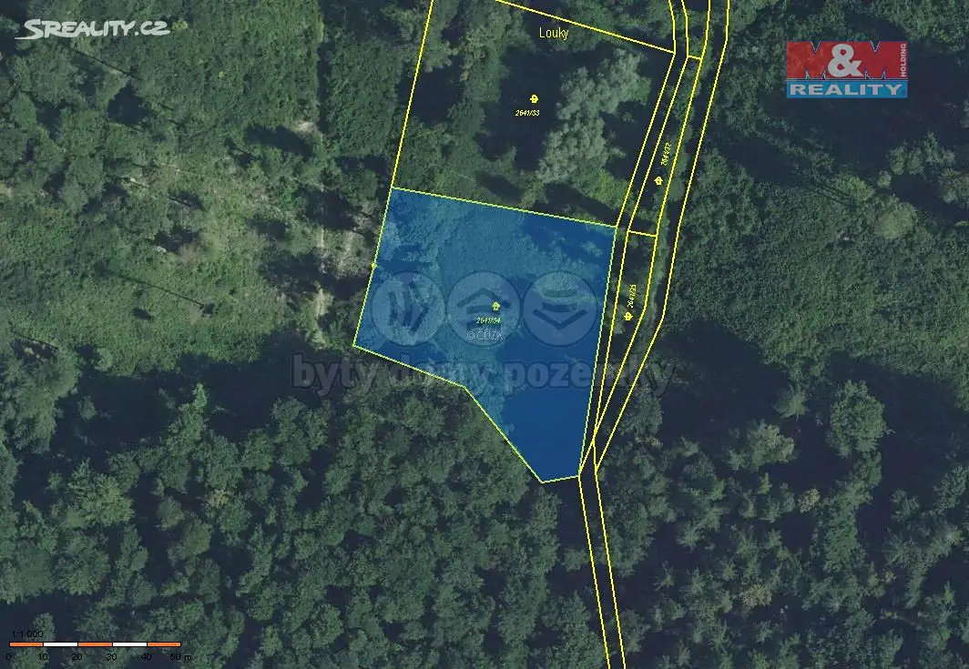 Prodej  lesa 4 431 m², Ždánice, okres Hodonín
