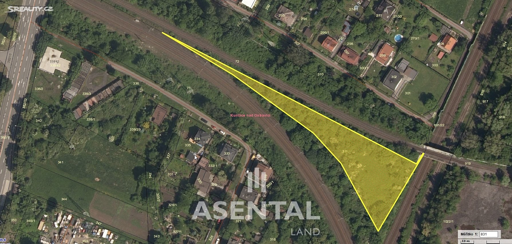 Prodej  pozemku 3 677 m², Ostrava - Petřkovice, okres Ostrava-město