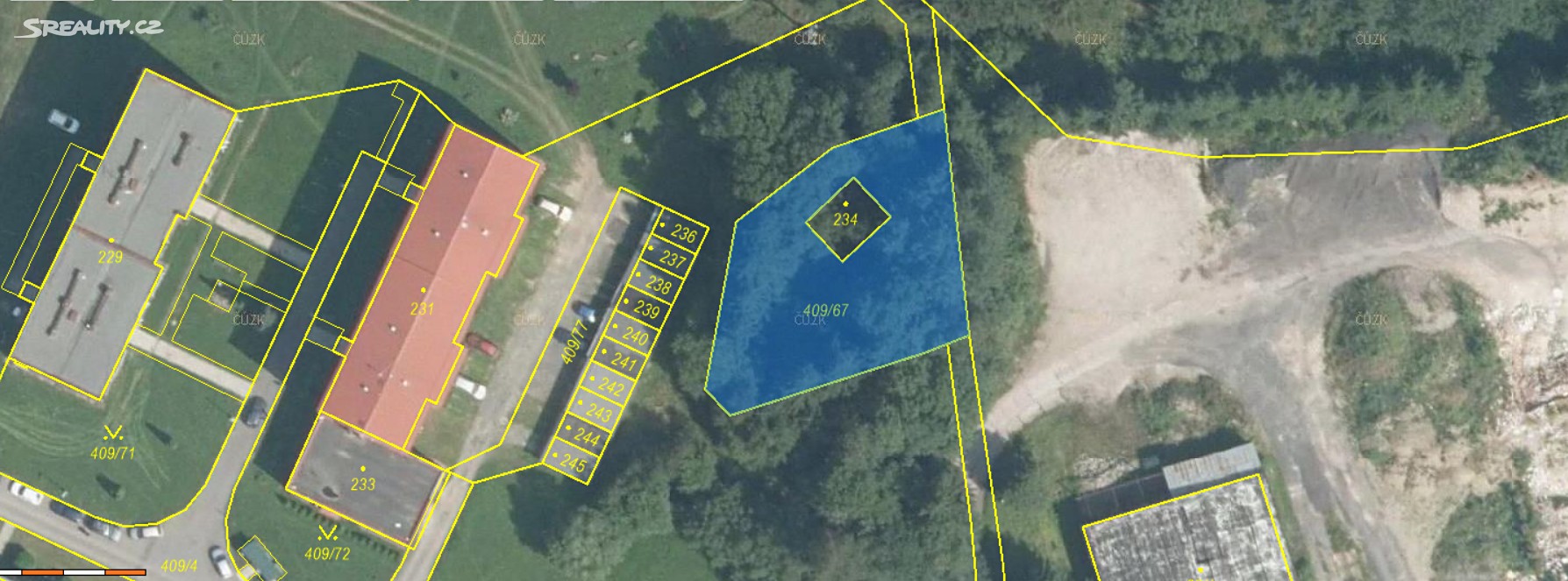 Prodej  stavebního pozemku 849 m², Hranice - Studánka, okres Cheb