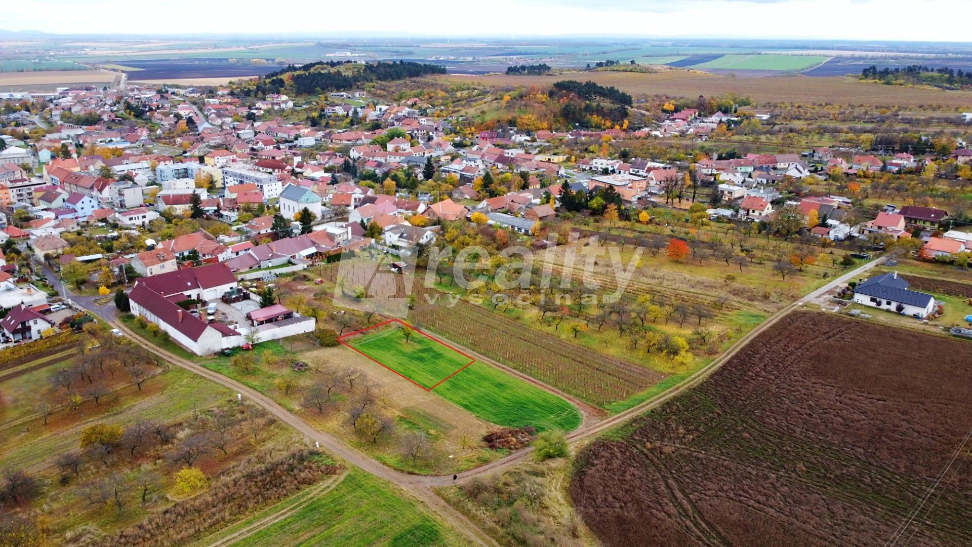 Prodej  stavebního pozemku 934 m², Miroslav, okres Znojmo