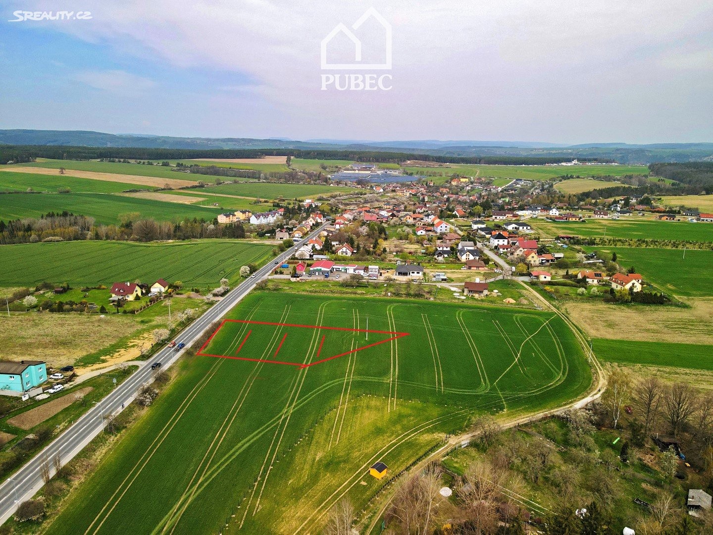 Prodej  stavebního pozemku 2 459 m², Rybnice, okres Plzeň-sever