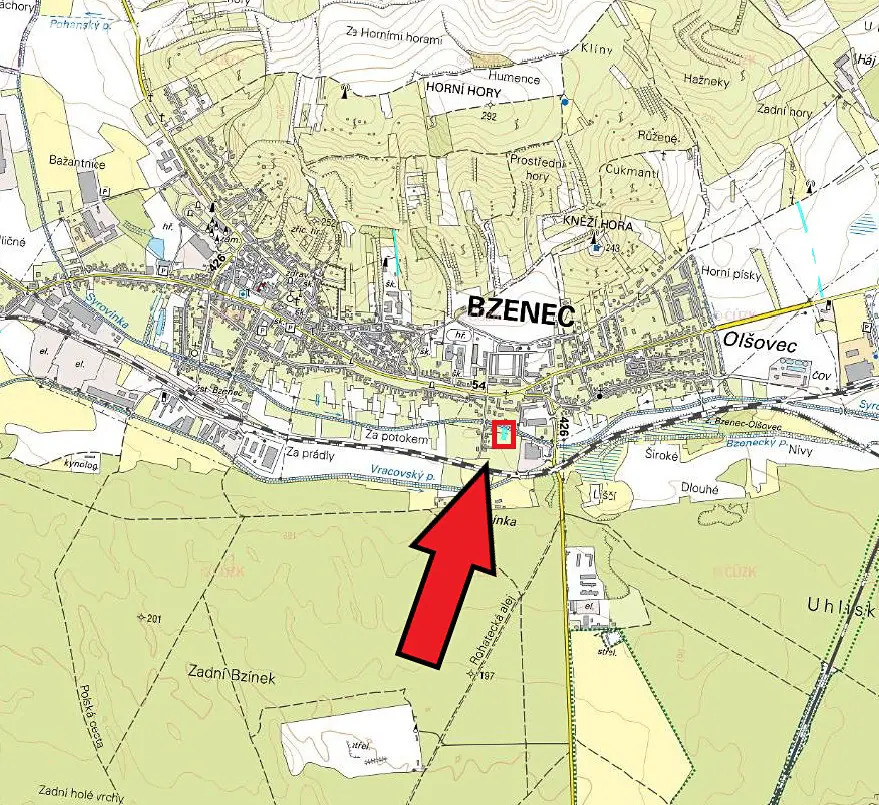Prodej  komerčního pozemku 119 m², Bzenec, okres Hodonín