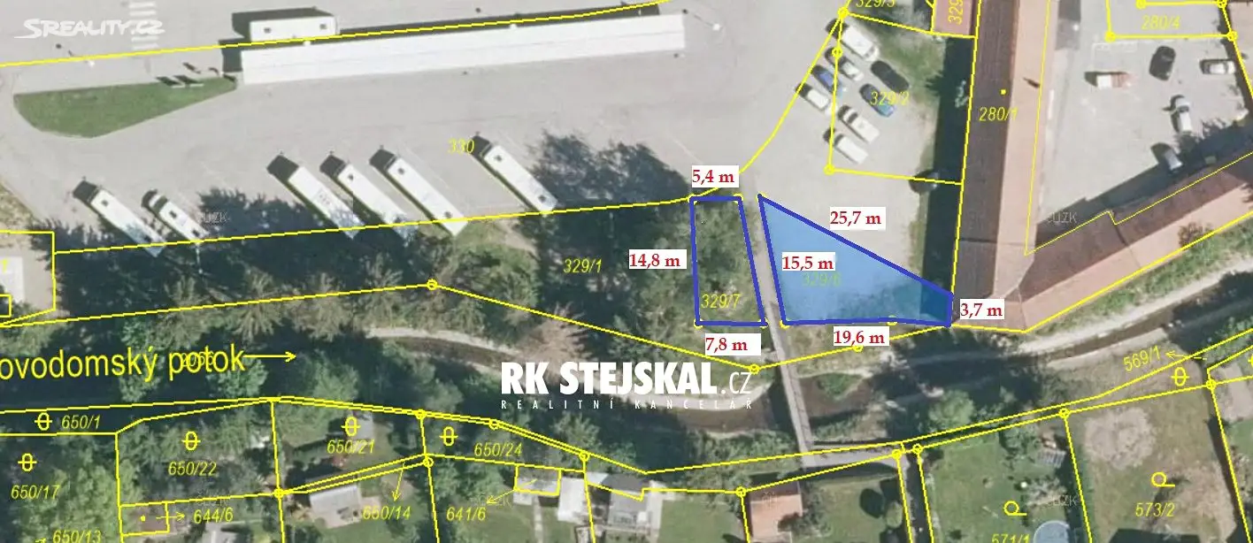 Prodej  komerčního pozemku 282 m², Kaplice, okres Český Krumlov