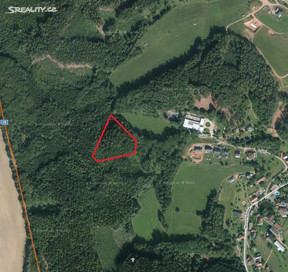 Prodej  lesa 3 080 m², Náchod - Bražec, okres Náchod