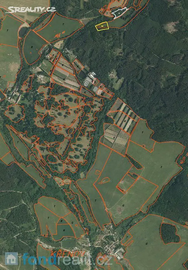 Prodej  pozemku 19 583 m², Kájov - Křenov, okres Český Krumlov