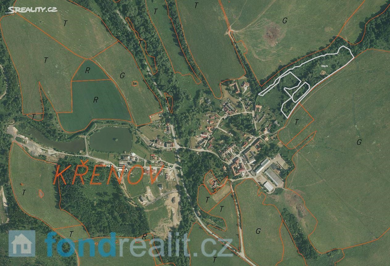 Prodej  pozemku 21 928 m², Kájov - Křenov, okres Český Krumlov