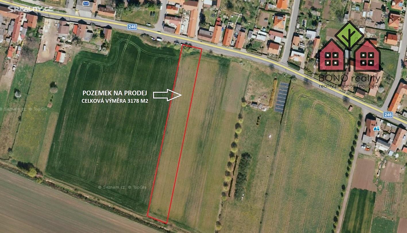 Prodej  stavebního pozemku 3 178 m², Cítov, okres Mělník