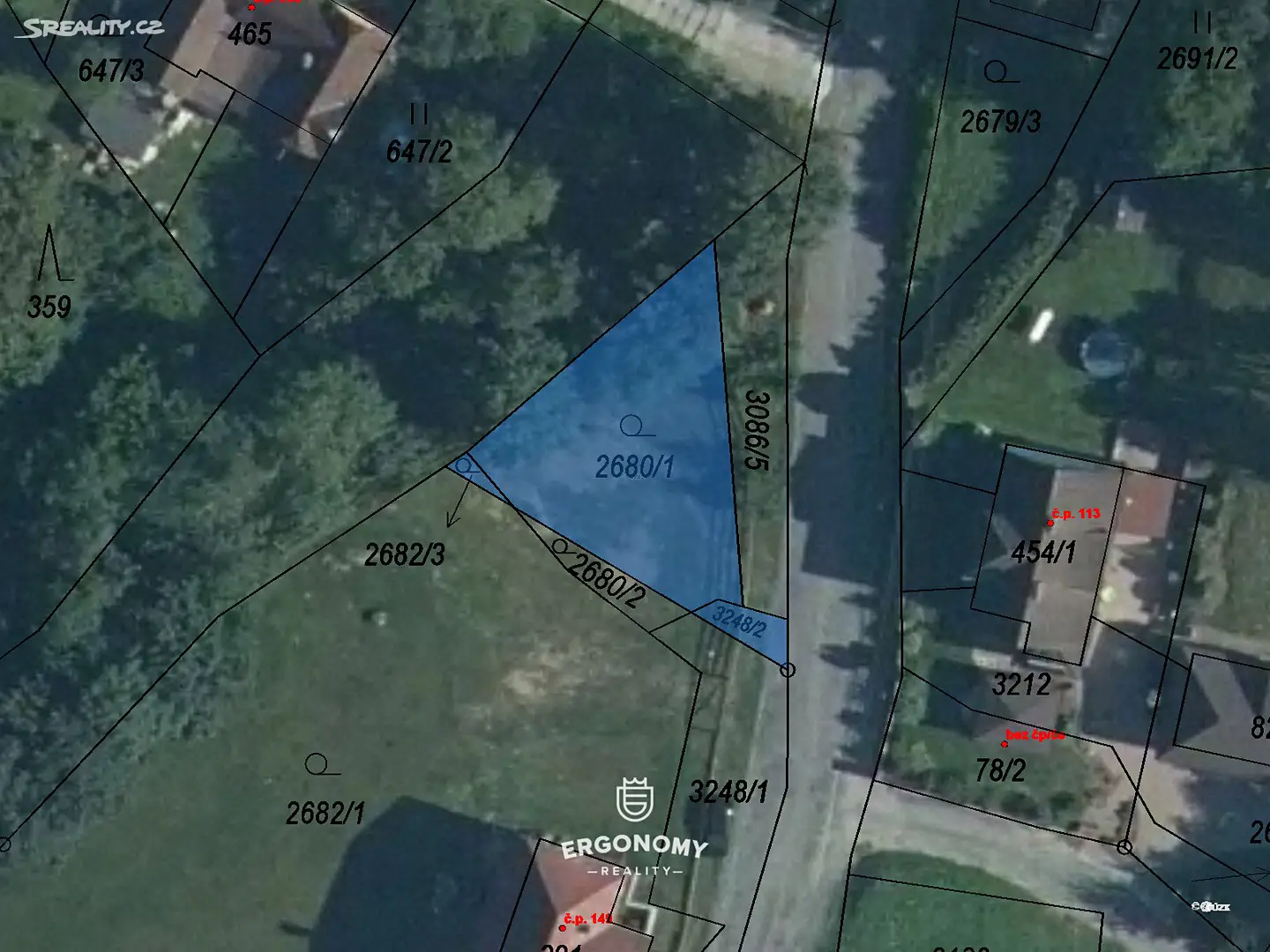 Prodej  stavebního pozemku 329 m², Trnava, okres Zlín
