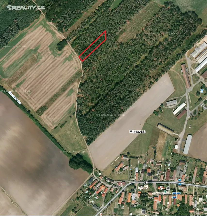 Prodej  lesa 1 859 m², Rohozec, okres Kutná Hora