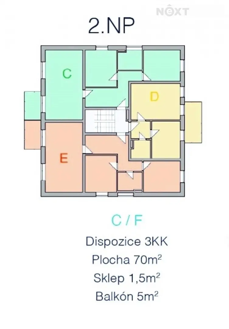 Pronájem bytu 3+kk 70 m², Hlinecká, České Budějovice - České Budějovice 5
