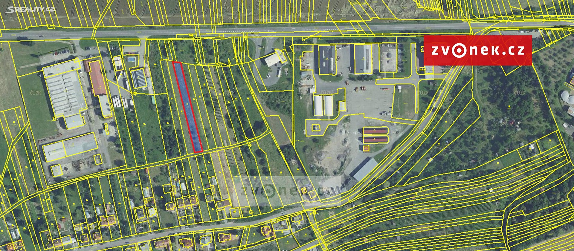 Prodej  komerčního pozemku 1 490 m², Uherské Hradiště - Jarošov, okres Uherské Hradiště