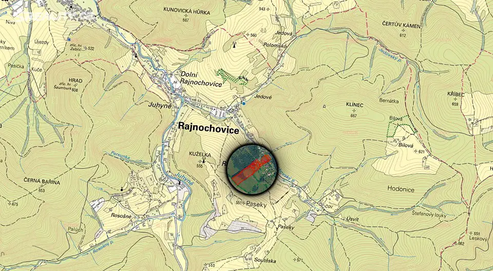 Prodej  pole 26 759 m², Rajnochovice, okres Kroměříž