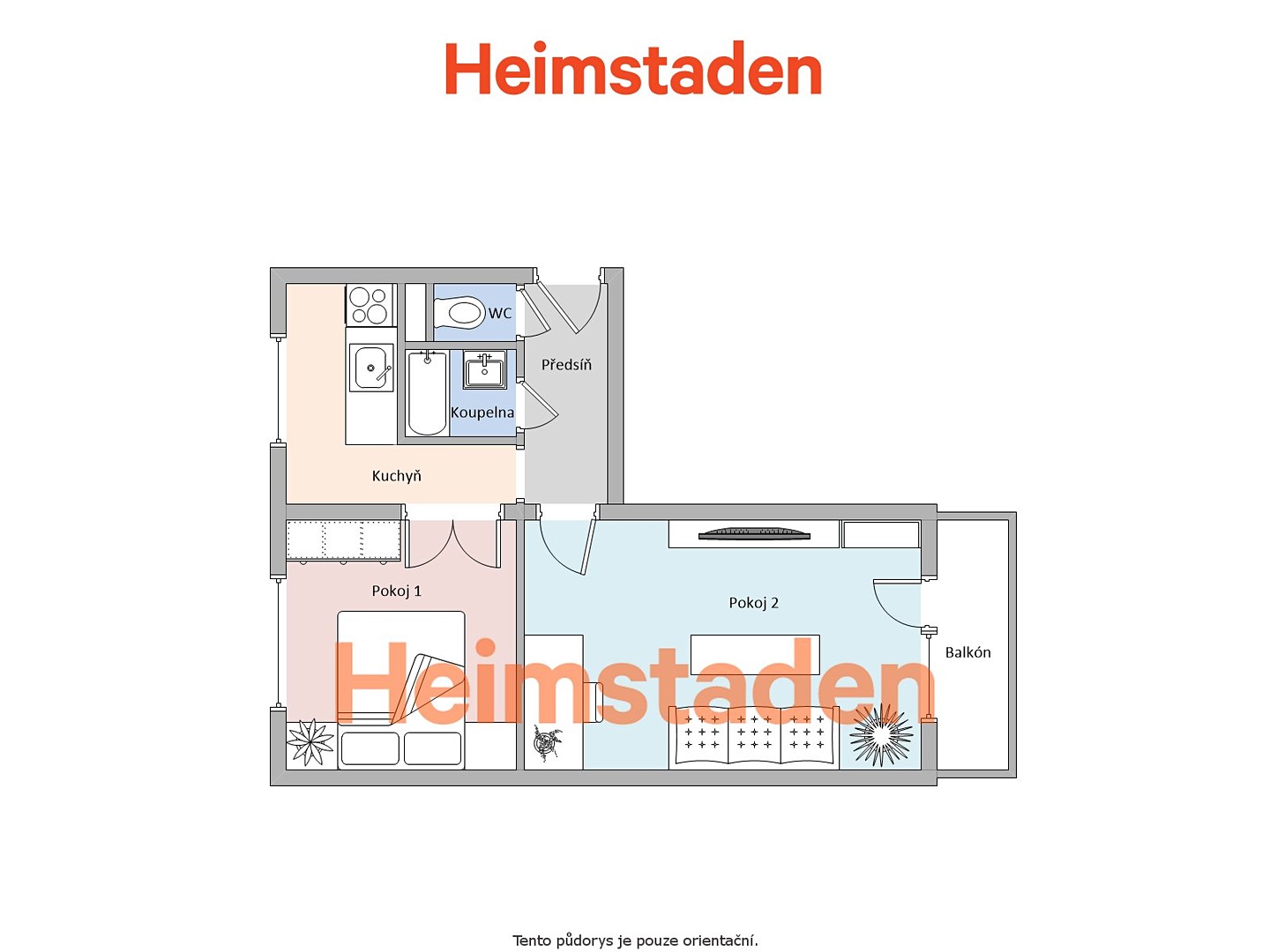 Pronájem bytu 2+1 45 m², Božkova, Karviná - Ráj