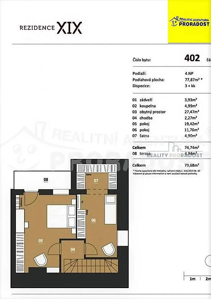 Pronájem bytu 3+kk 78 m² (Mezonet), Stará, Brno - Zábrdovice