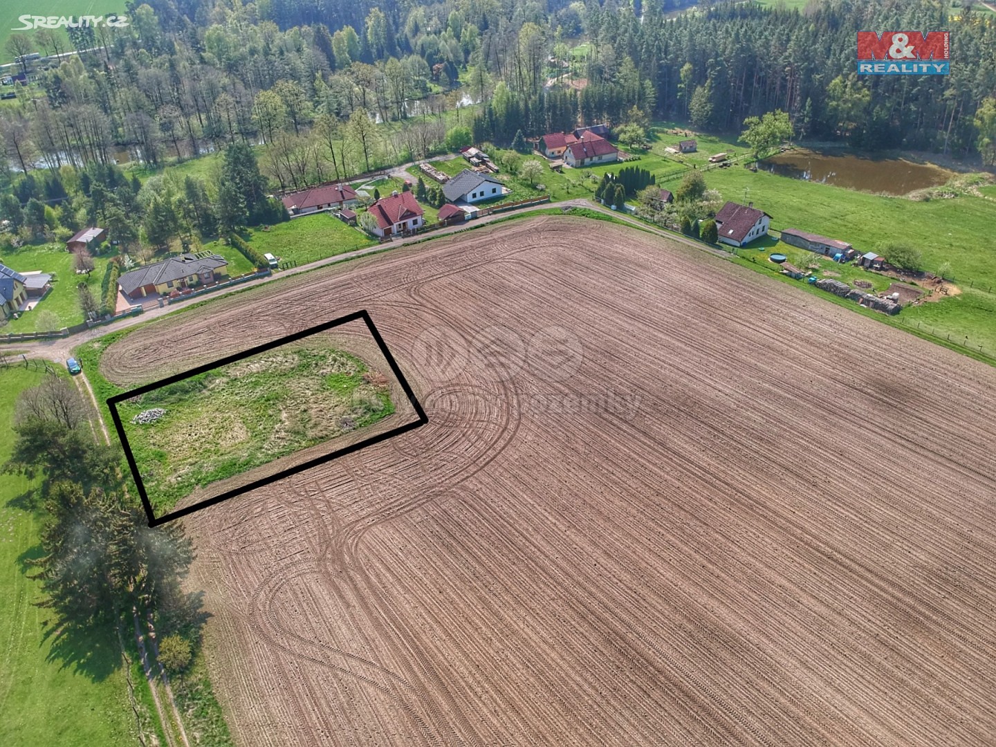Prodej  stavebního pozemku 1 750 m², Jindřichův Hradec - Horní Žďár, okres Jindřichův Hradec