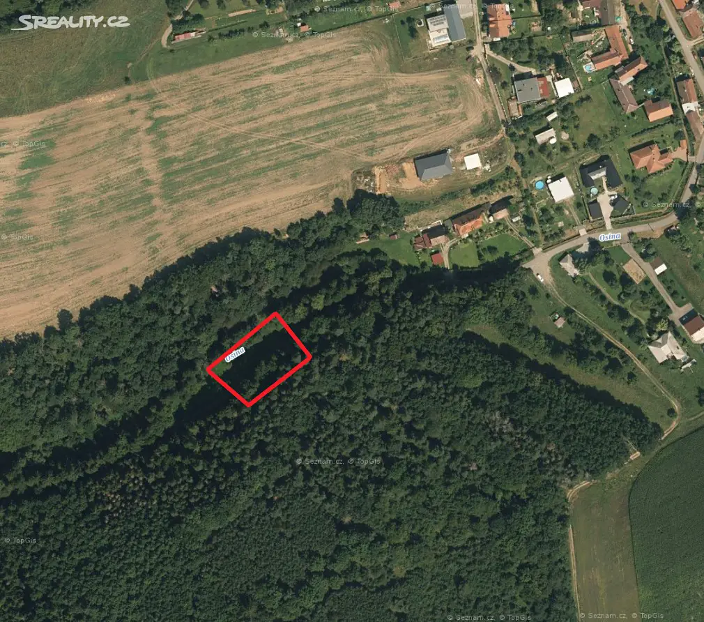 Prodej  lesa 2 180 m², Plumlov - Žárovice, okres Prostějov