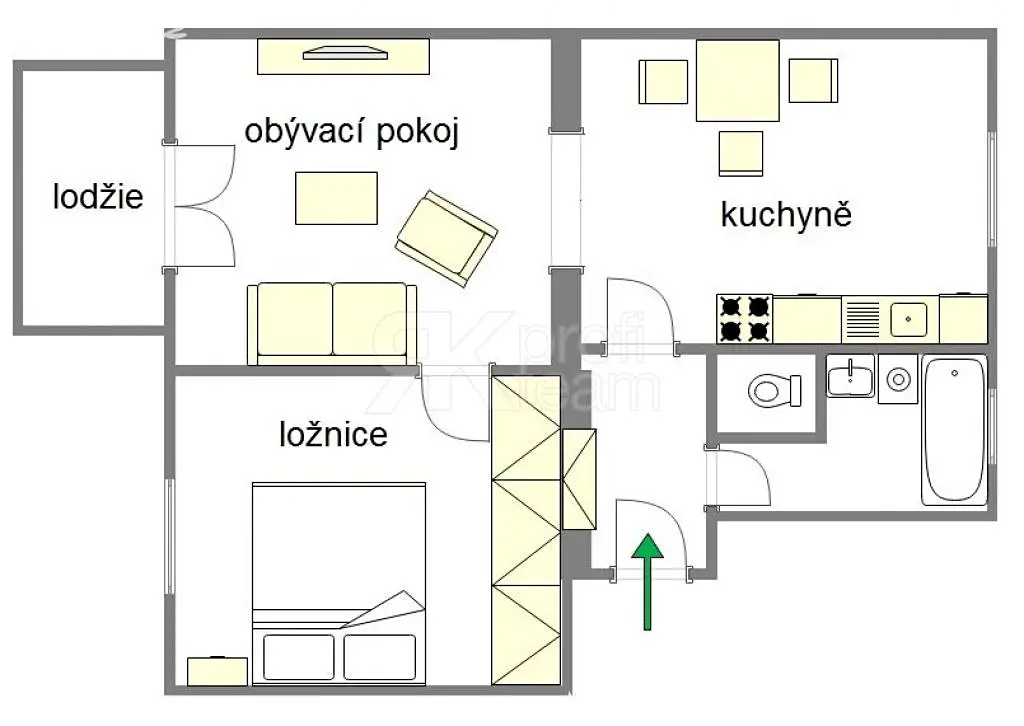 Prodej bytu 2+1 55 m², Jubilejní, Ostrava - Hrabůvka