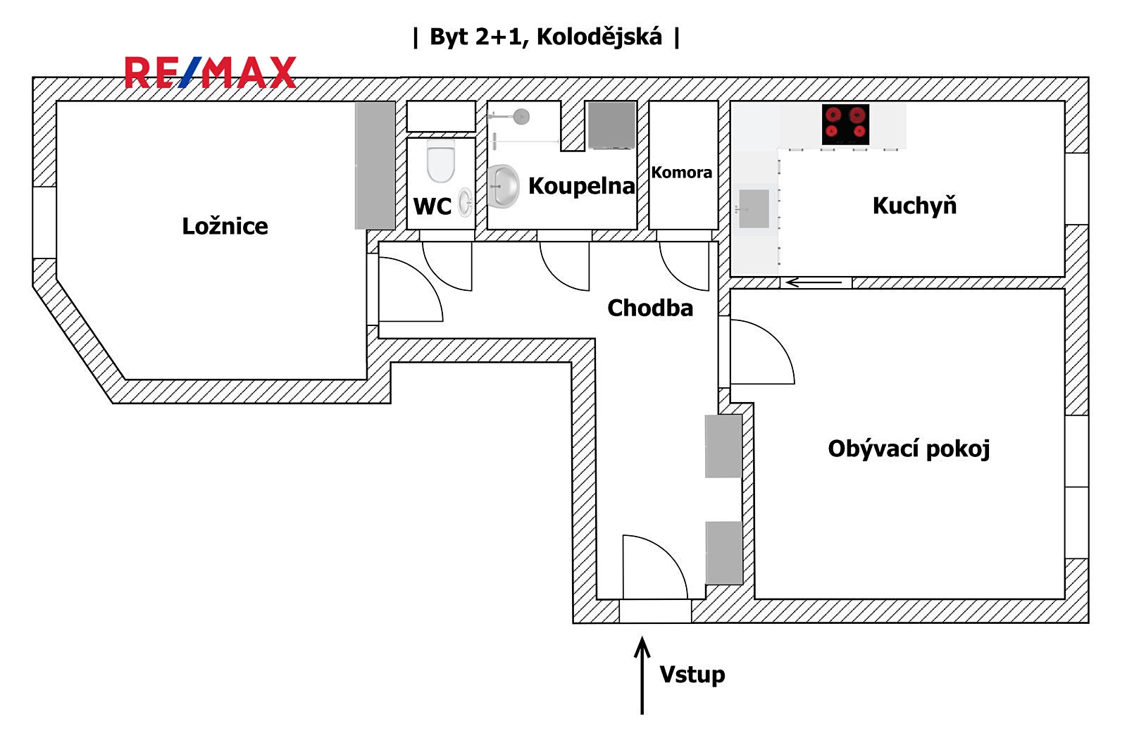 Pronájem bytu 2+1 57 m², Kolodějská, Praha 10 - Strašnice