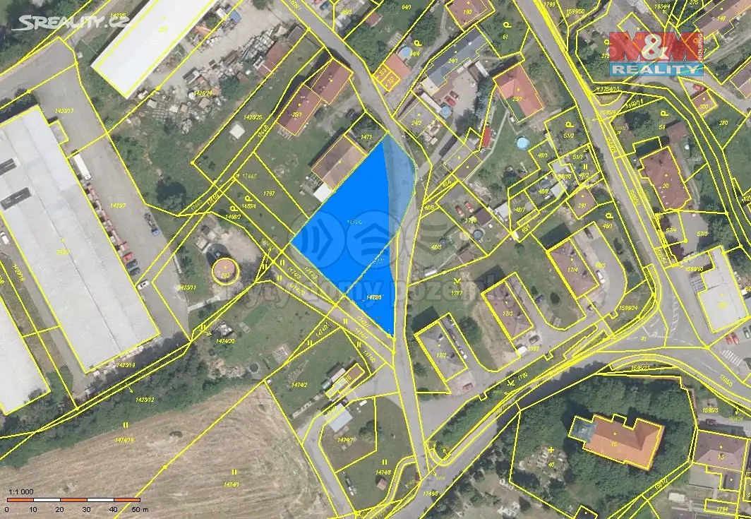 Prodej  stavebního pozemku 1 535 m², Brniště, okres Česká Lípa